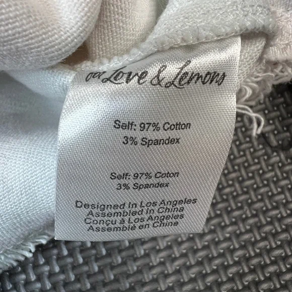 For Love &‎ Lemons Tie Dye Cropped Denim Jacket Frayed Hem Pastel Med Boho - Picture 8 of 10